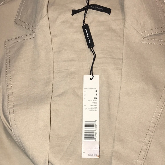 Black Label Elie Tahari Lightweight Blazer Jacket - Picture 7 of 7